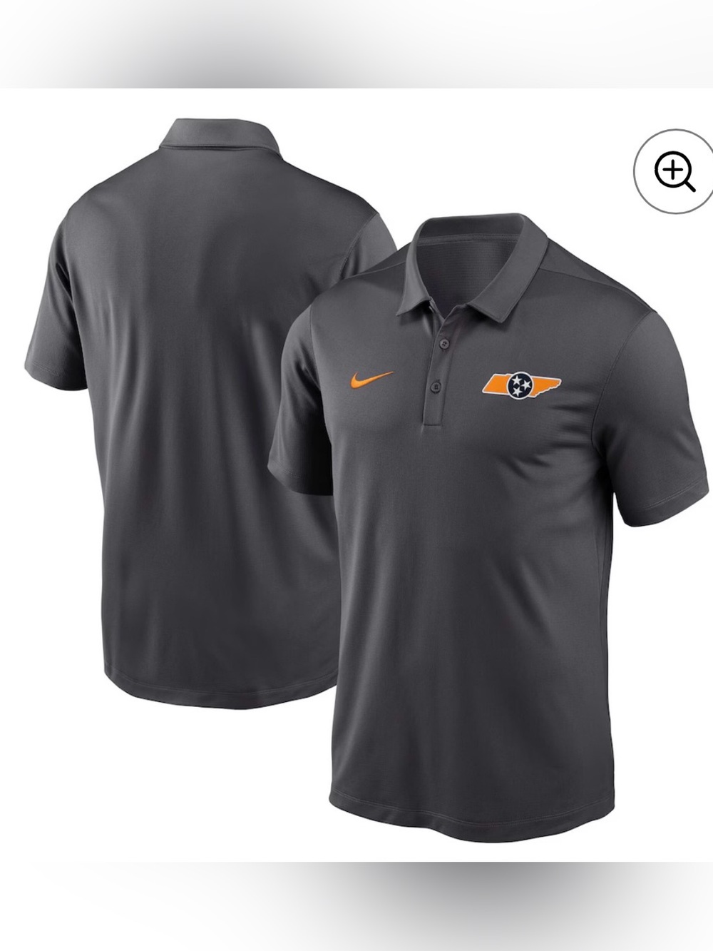 Men's Nike Dri Fit Tennessee Volunteers Polo Sz Small BNWT
